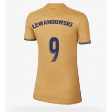 Barcelona Robert Lewandowski #9 Bortatröja Dam 2022-23 Korta ärmar